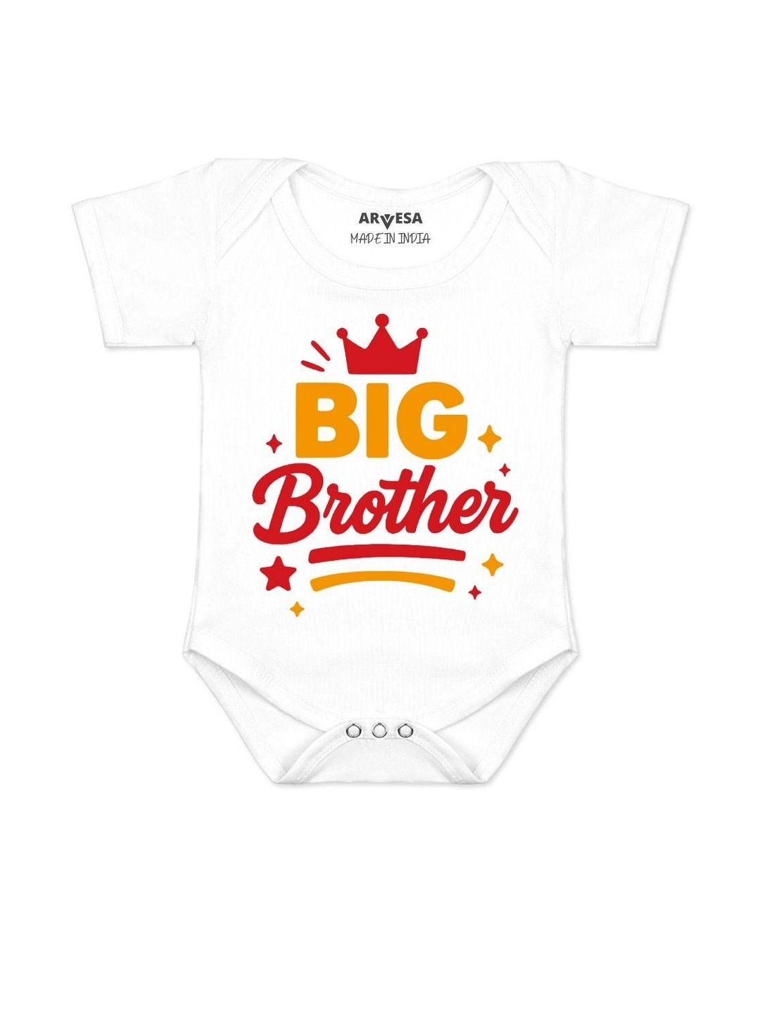 Arvesa Kids-Unisex White Cotton Rompers-picture-58