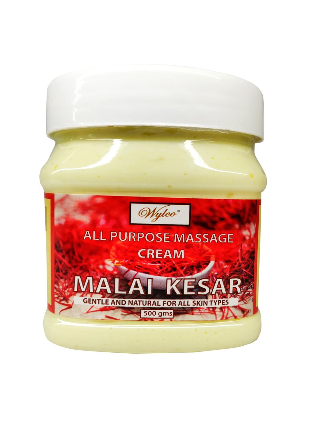 WYLCO Malai Kesar All Purpose Massage Cream - 500 g-image-3