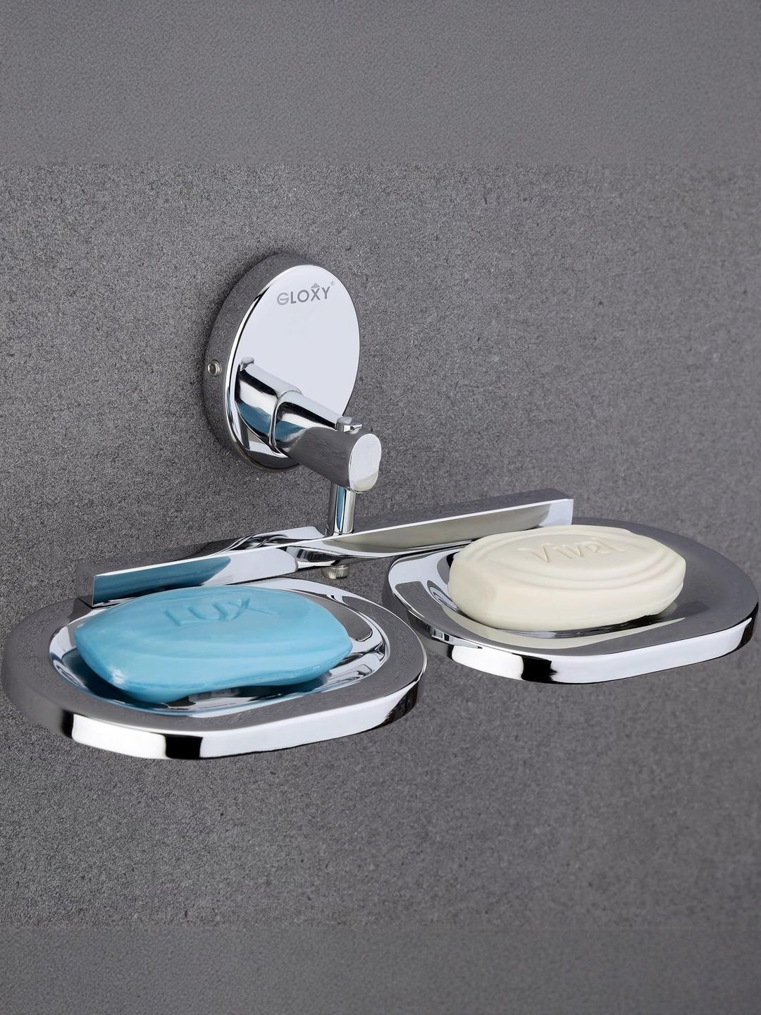 GLOXY Silver-Toned Stainless Steel Soap Holder-picture-33