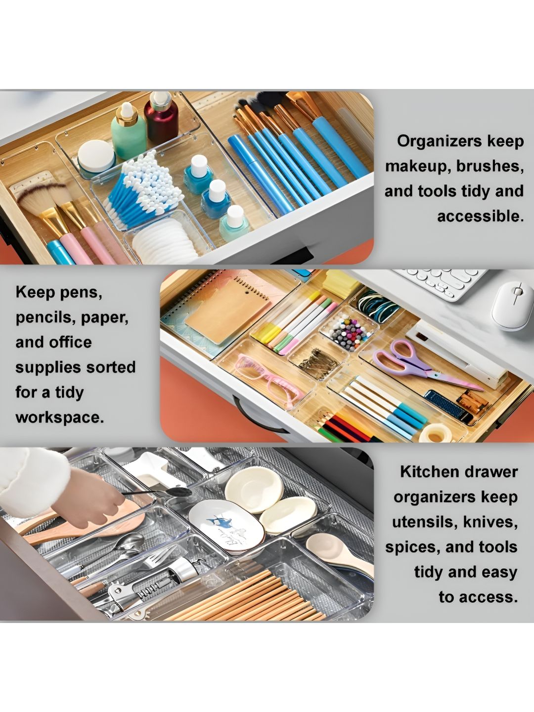 JD FRESH Purple 16 Pieces Makeup Organisers-picture-24