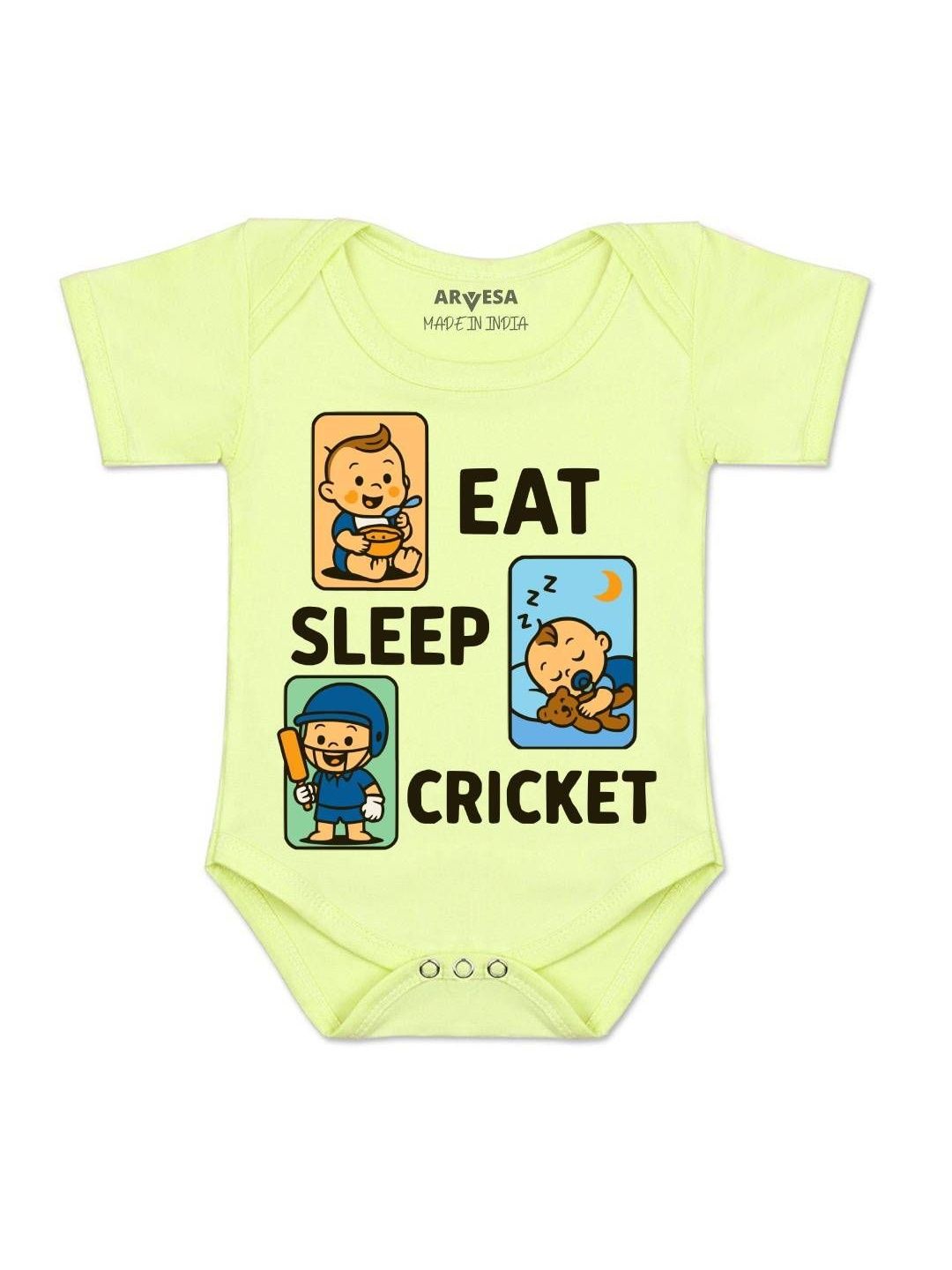 Arvesa Kids-Unisex Yellow Cotton Rompers-picture-29