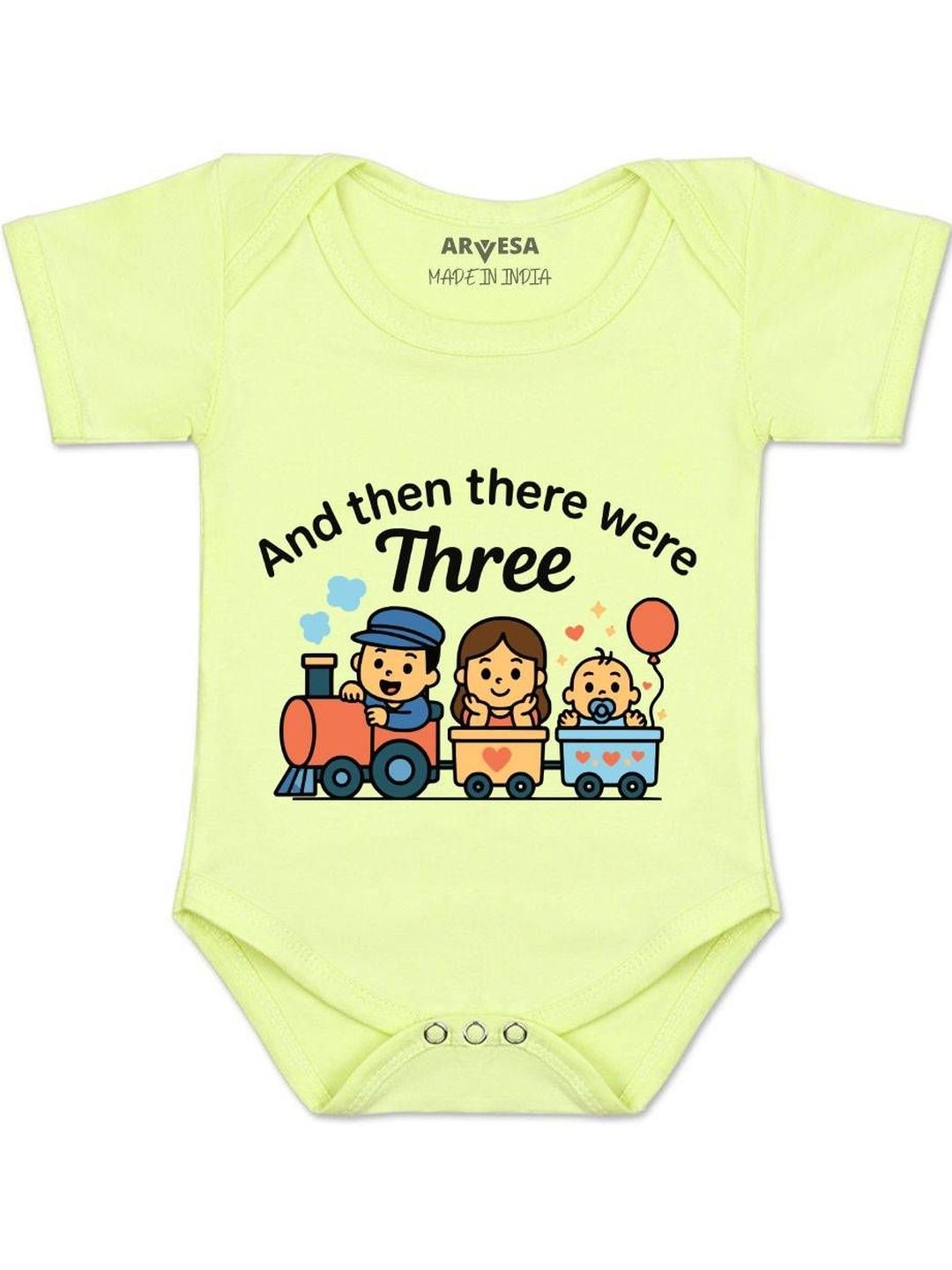 Arvesa Kids-Unisex Yellow Cotton Rompers-picture-17
