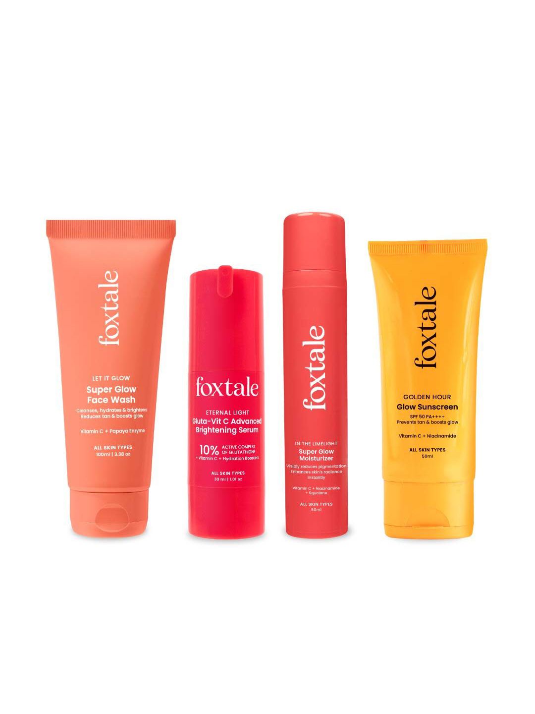 FoxTale Set Of 4 Face Wash-100 ml, Serum-30 ml, Moisturizer & Sunscreen-50 ml Each-picture-25