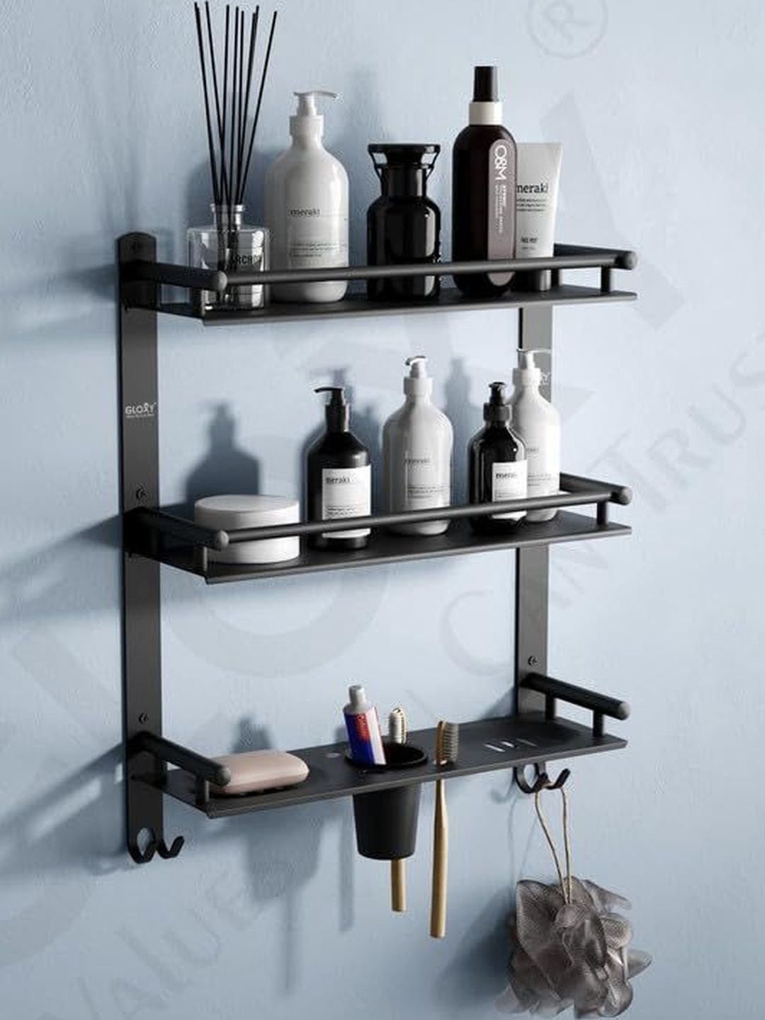 GLOXY Stainless Steel Bath Accessories Set-image-1