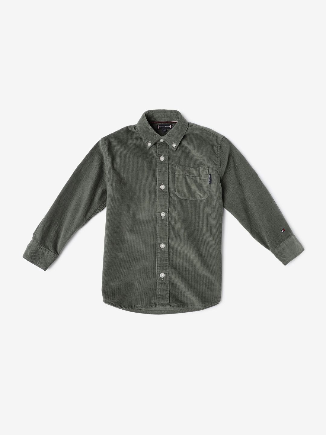 Tommy Hilfiger Boys Textured Button-Down Collar Cotton Casual Shirt-picture-16