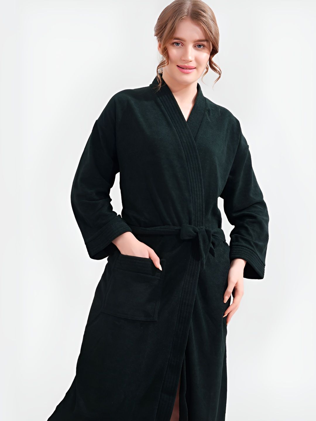 LacyLook Shawl Collar Neck Bath Robe & Wraps-picture-22