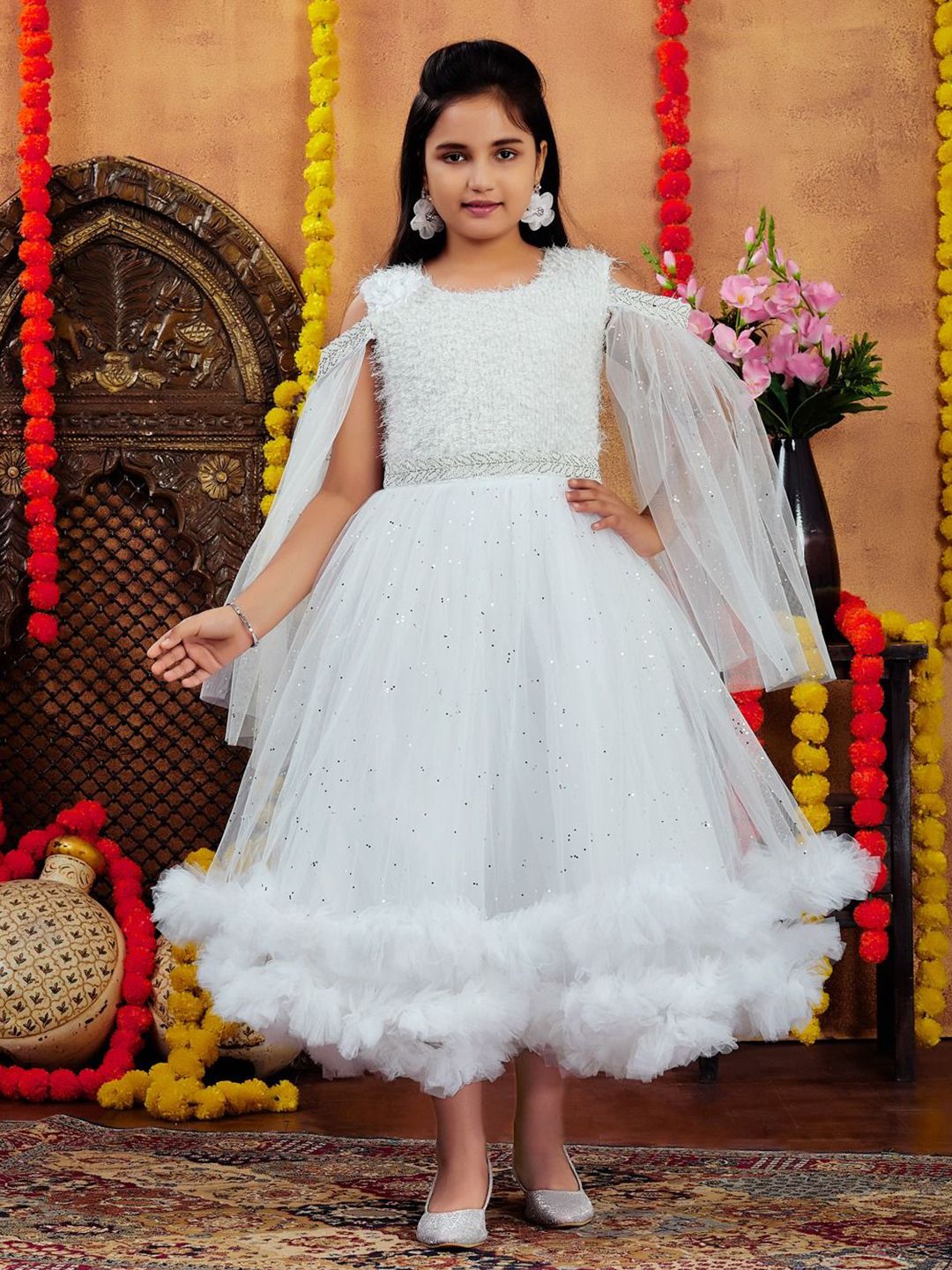 BAESD Girls Net Gown Maxi Dress-picture-37