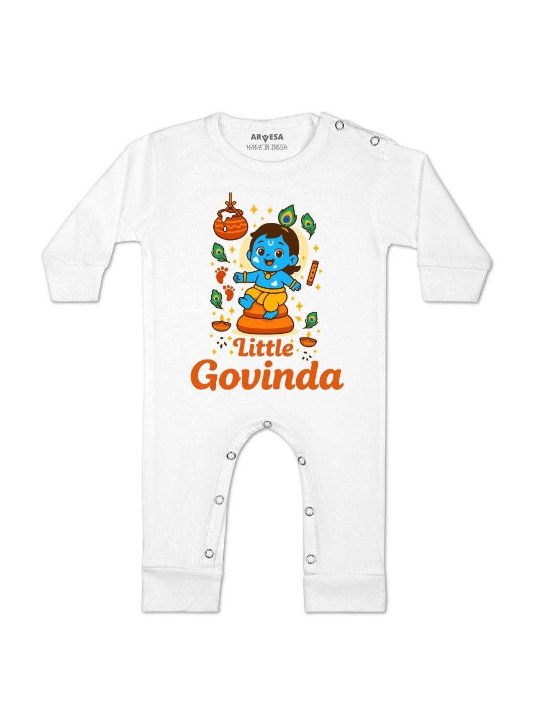 arvesa My First Janmashtami Printed Baby Rompers-picture-45