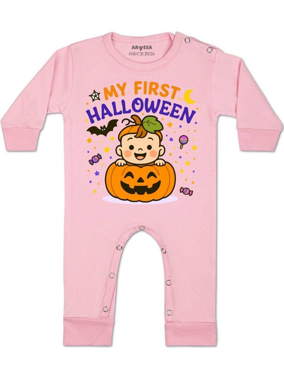arvesa My First Halloween Printed Baby Rompers-picture-49