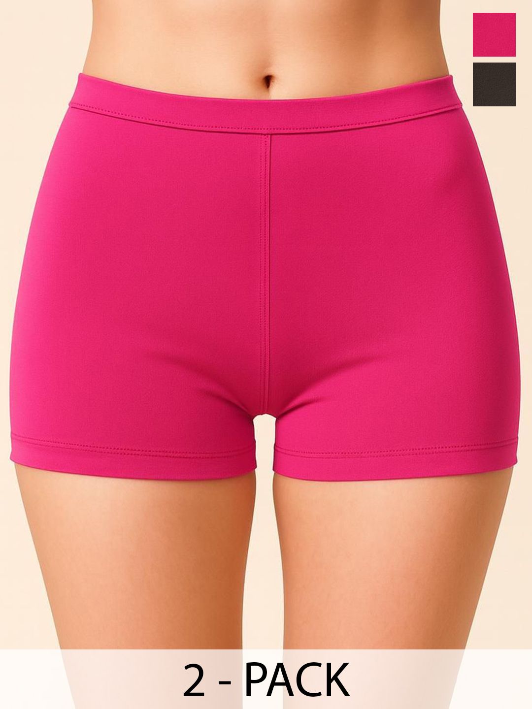 Apraa & Parma Women Pack Of 2 Slim Fit Mid-Rise Cycling Sports Shorts-picture-39