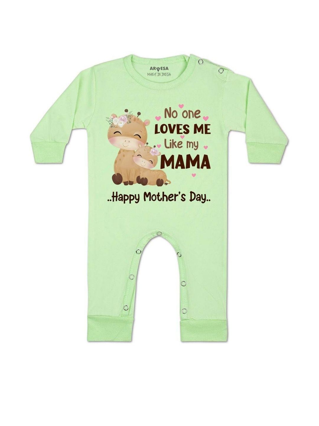 arvesa Happy Mother Days Printed Baby Rompers-picture-50