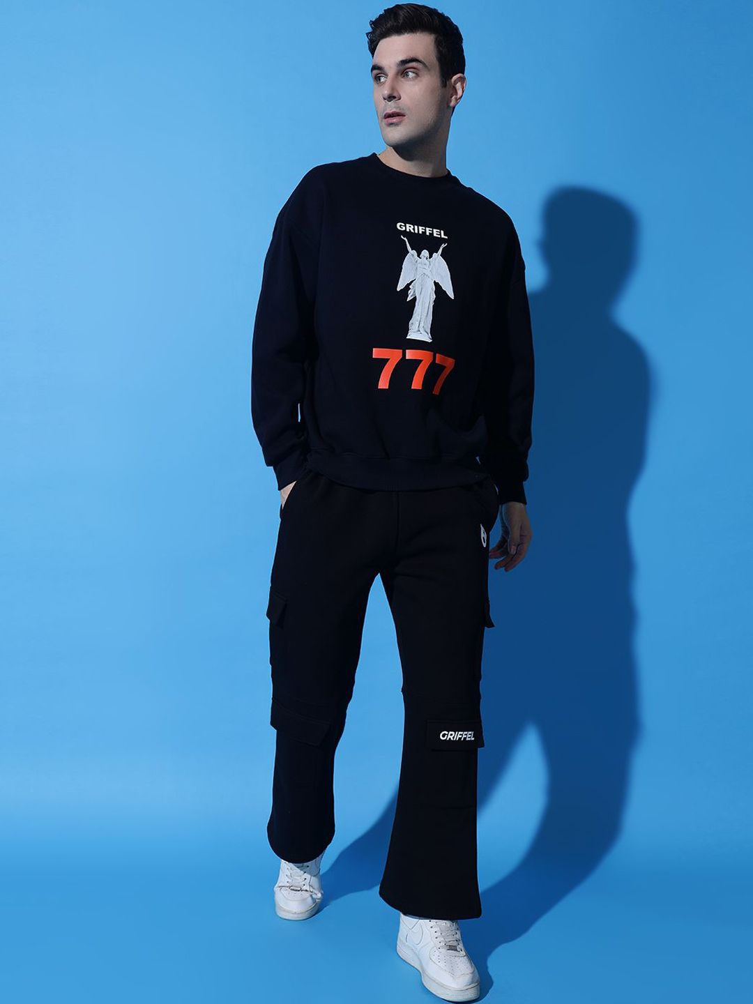 GRIFFEL Men Graphic Printed Oversized Cotton Tracksuits-picture-24