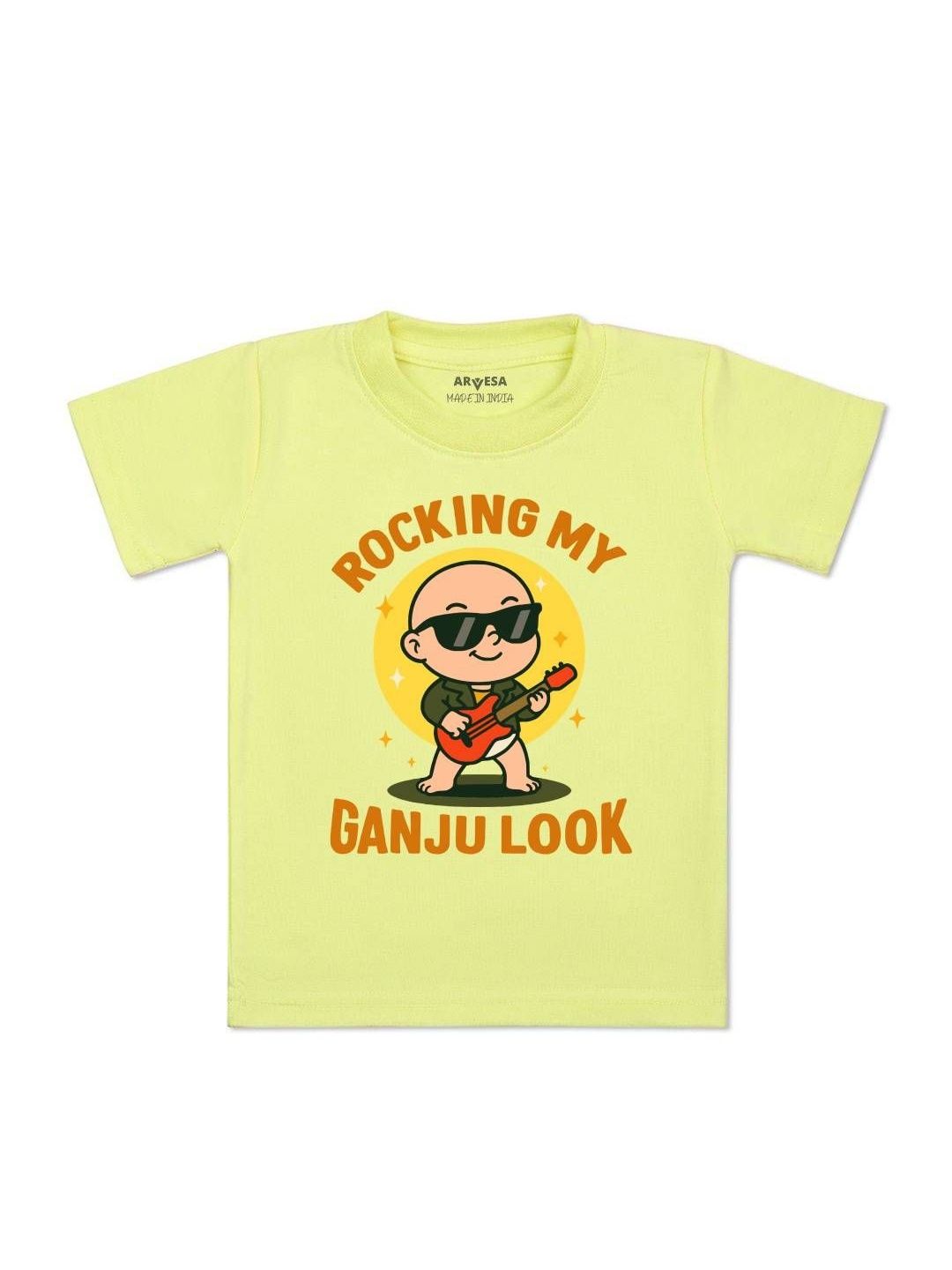arvesa Rocking My Ganju Look Printed Kids Tshirt-picture-26