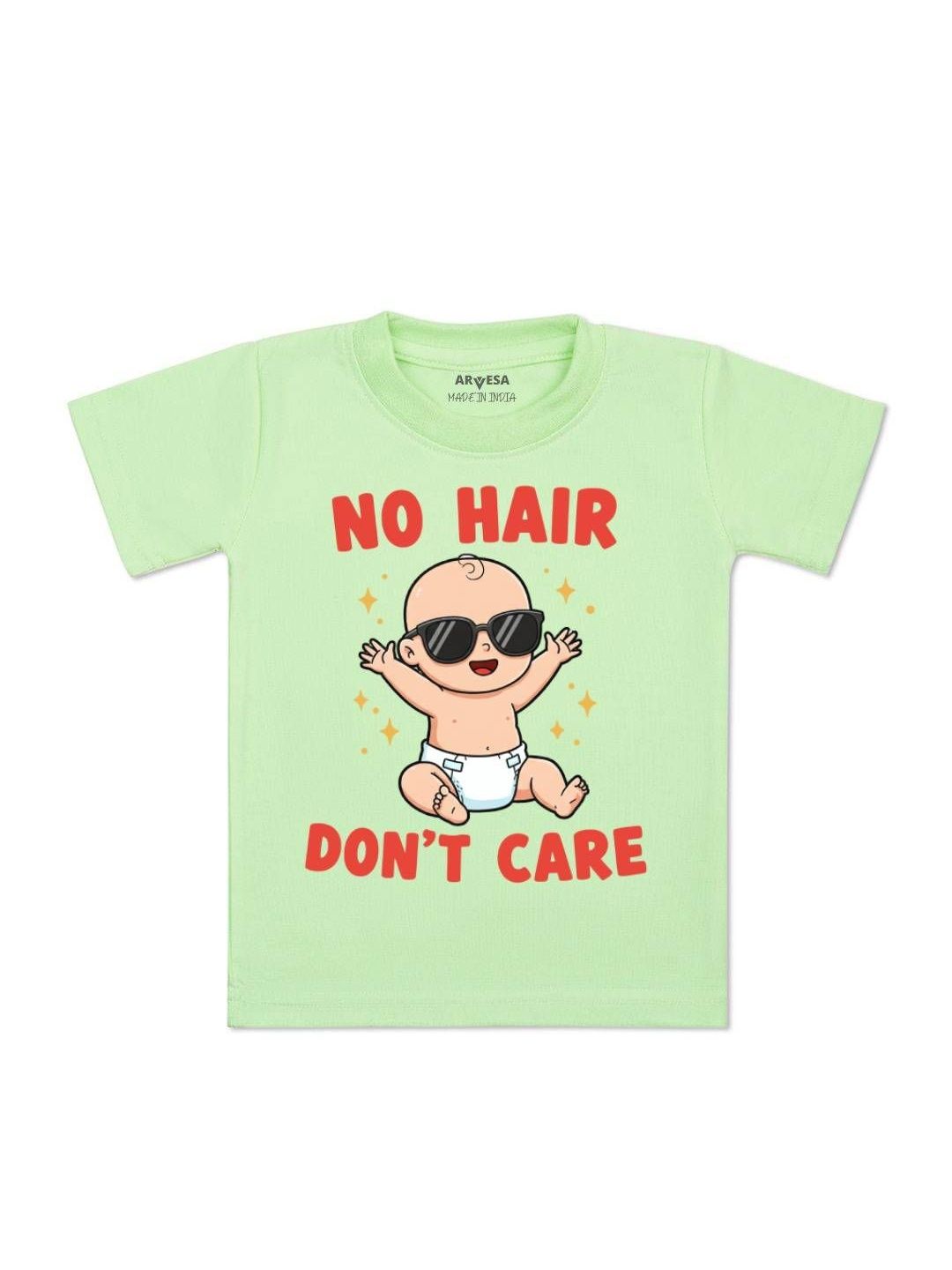 arvesa No Hair Dont Care Printed Kids Tshirt-picture-35