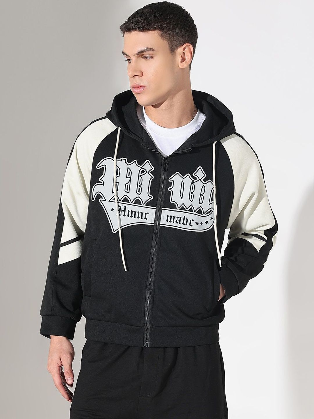 SHOWOFF Men Cotton Long Sleeves Printed Hooded Sweatshirt-picture-32