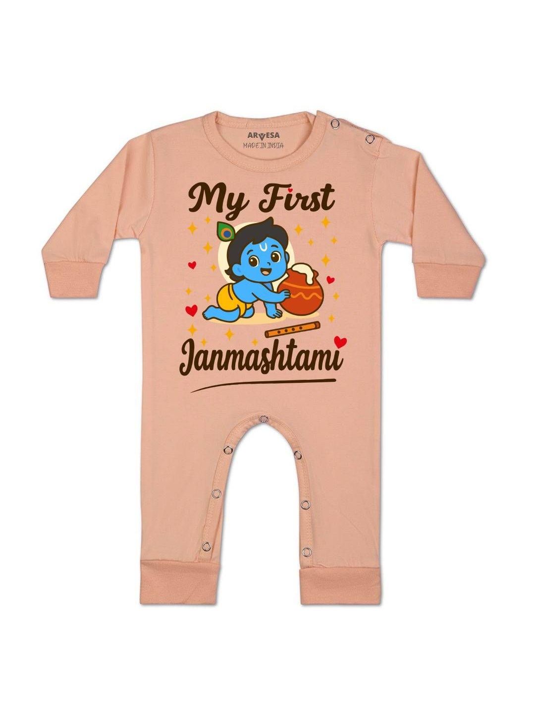 arvesa My First Janmashtami Printed Baby Rompers-picture-32