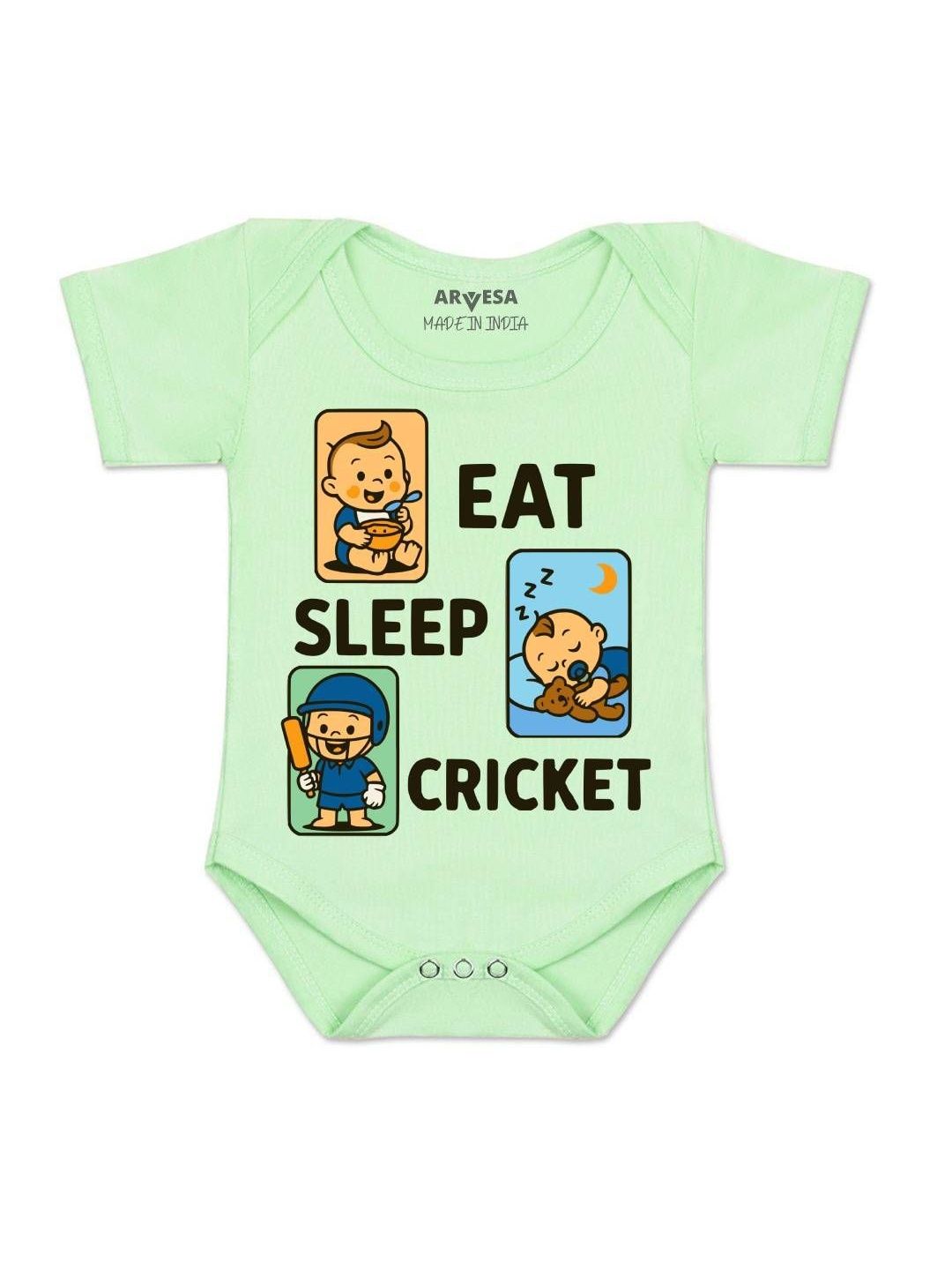 Arvesa Kids-Unisex Green Cotton Rompers-picture-23