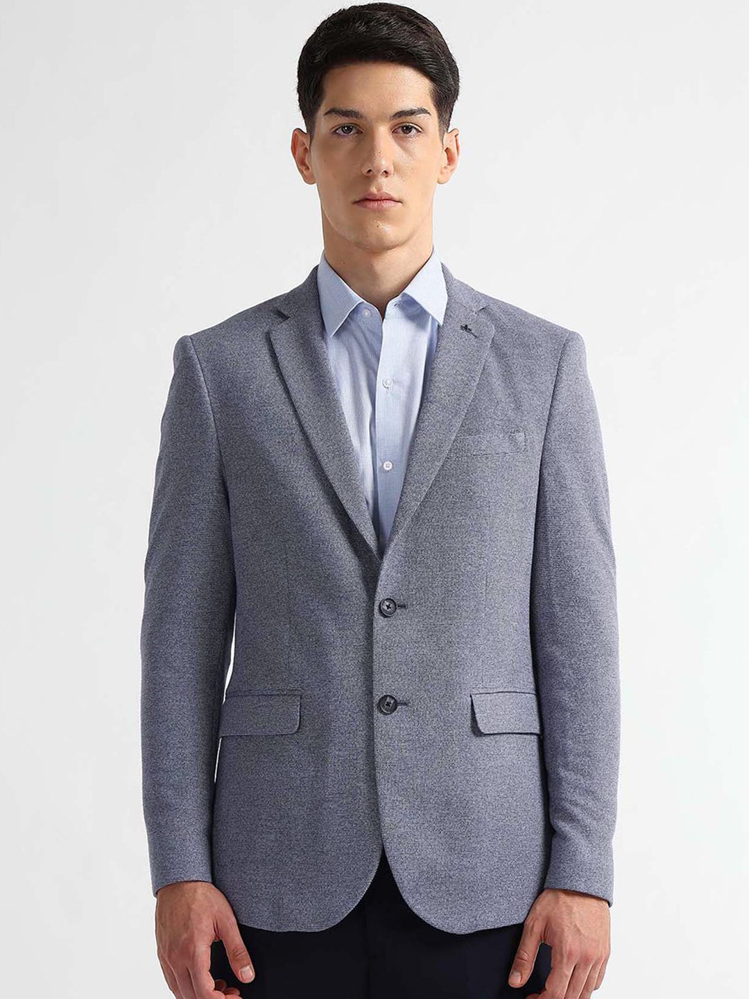 Arrow Slim-Fit Notched Lapel Collar Single Breasted Formal Blazer-picture-20