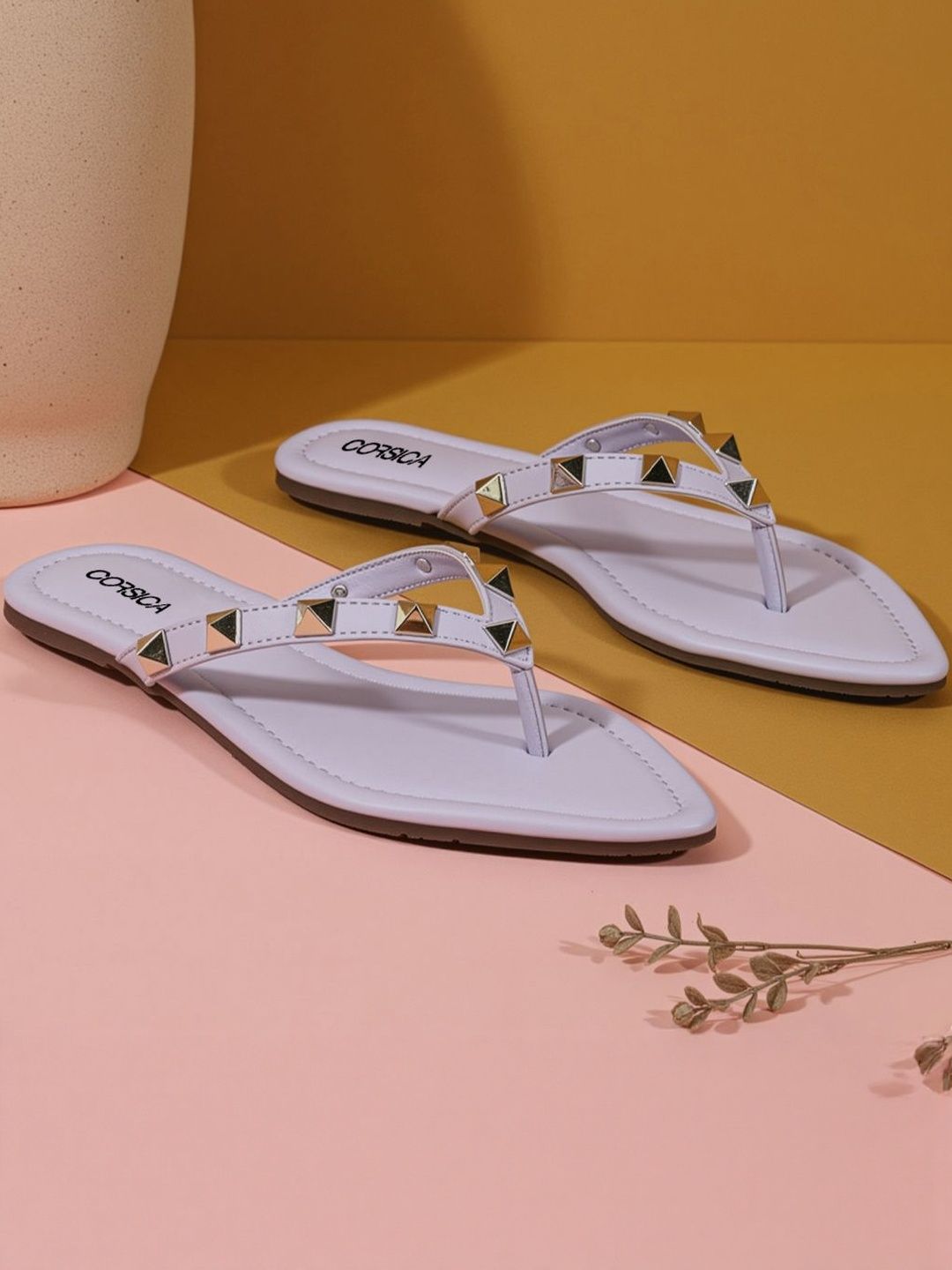 CORSICA Women Ethnic Embellished Open Toe Flats-picture-31