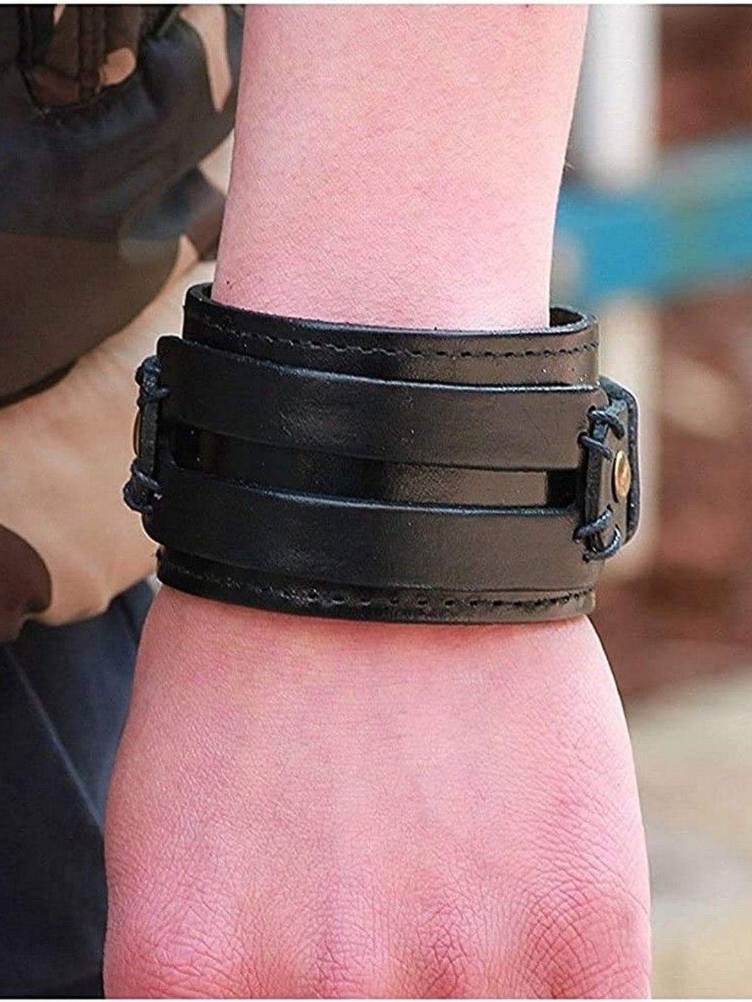 Jewelgenics Men Leather Wraparound Bracelet-picture-39