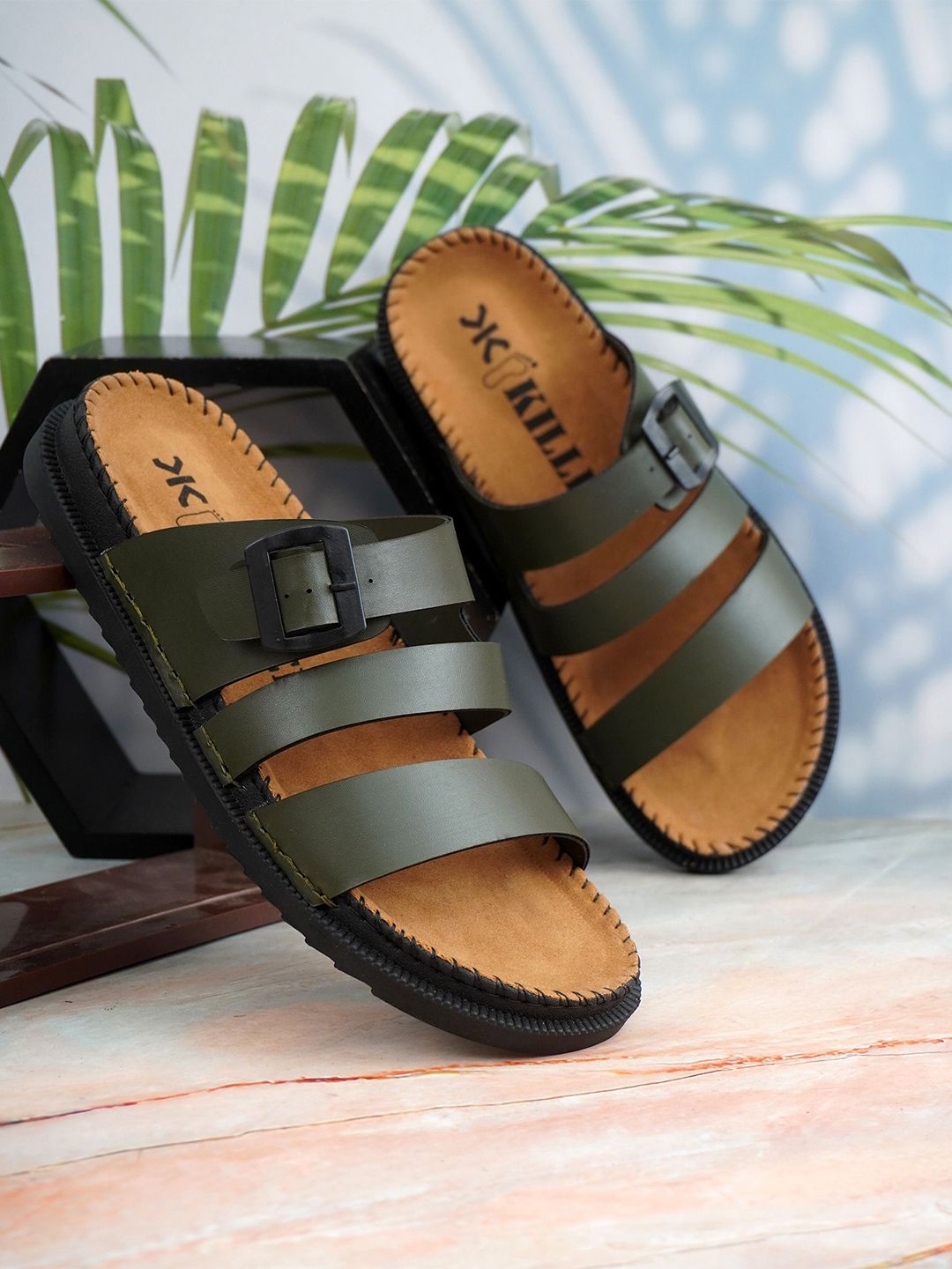 Killer Men Leather Comfort Sandals-picture-10