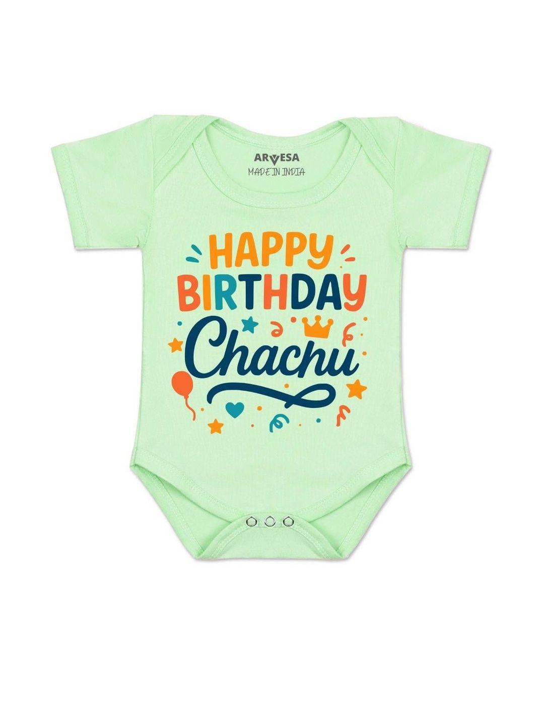 Arvesa Kids-Unisex Green Cotton Rompers-picture-38