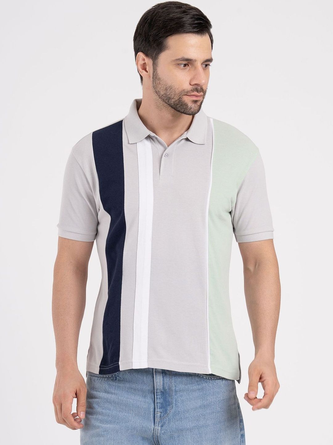 Red Tape Men Colourblocked Polo Collar T-shirt-picture-16