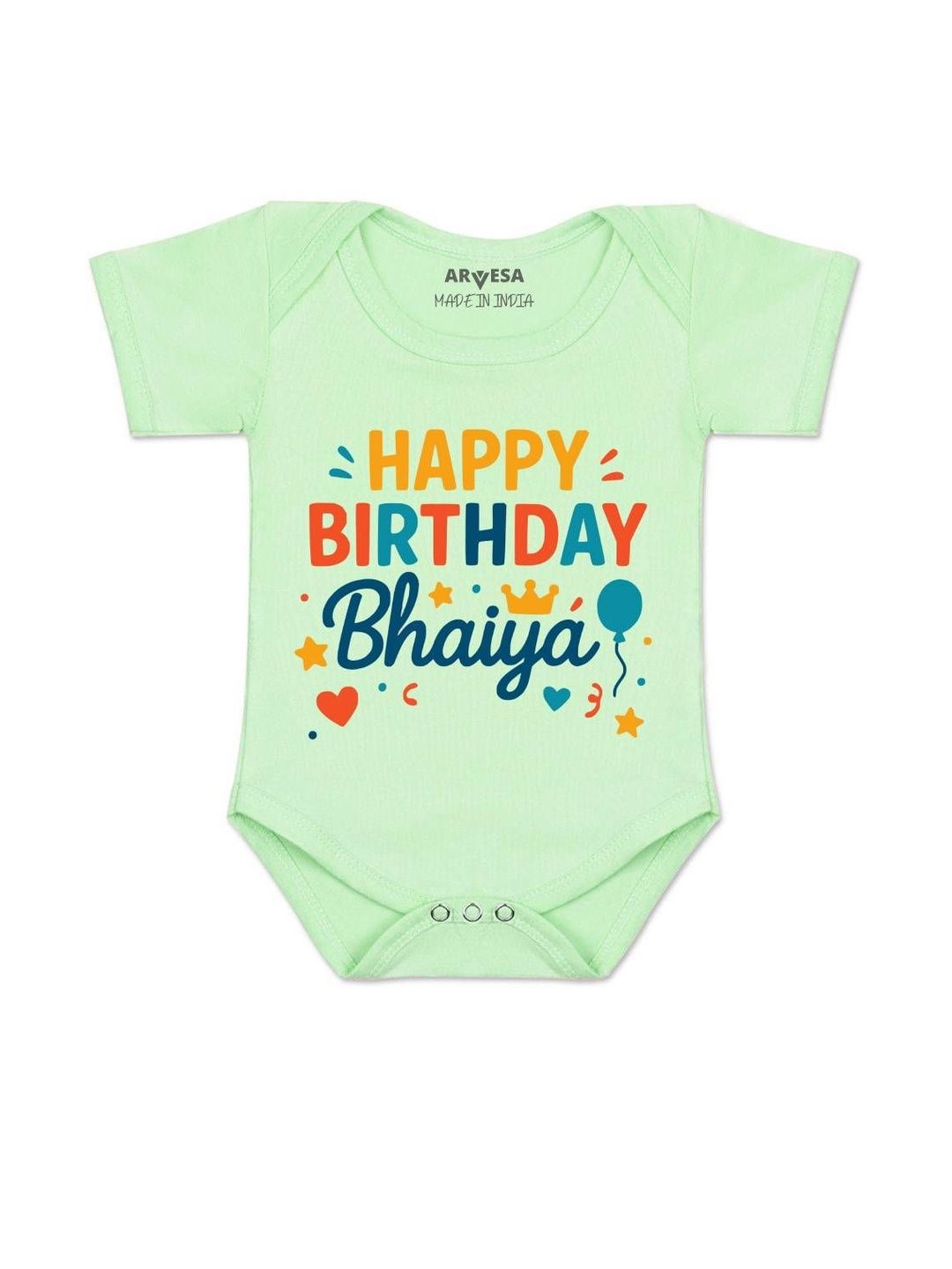 Arvesa Kids-Unisex Green Cotton Rompers-picture-33