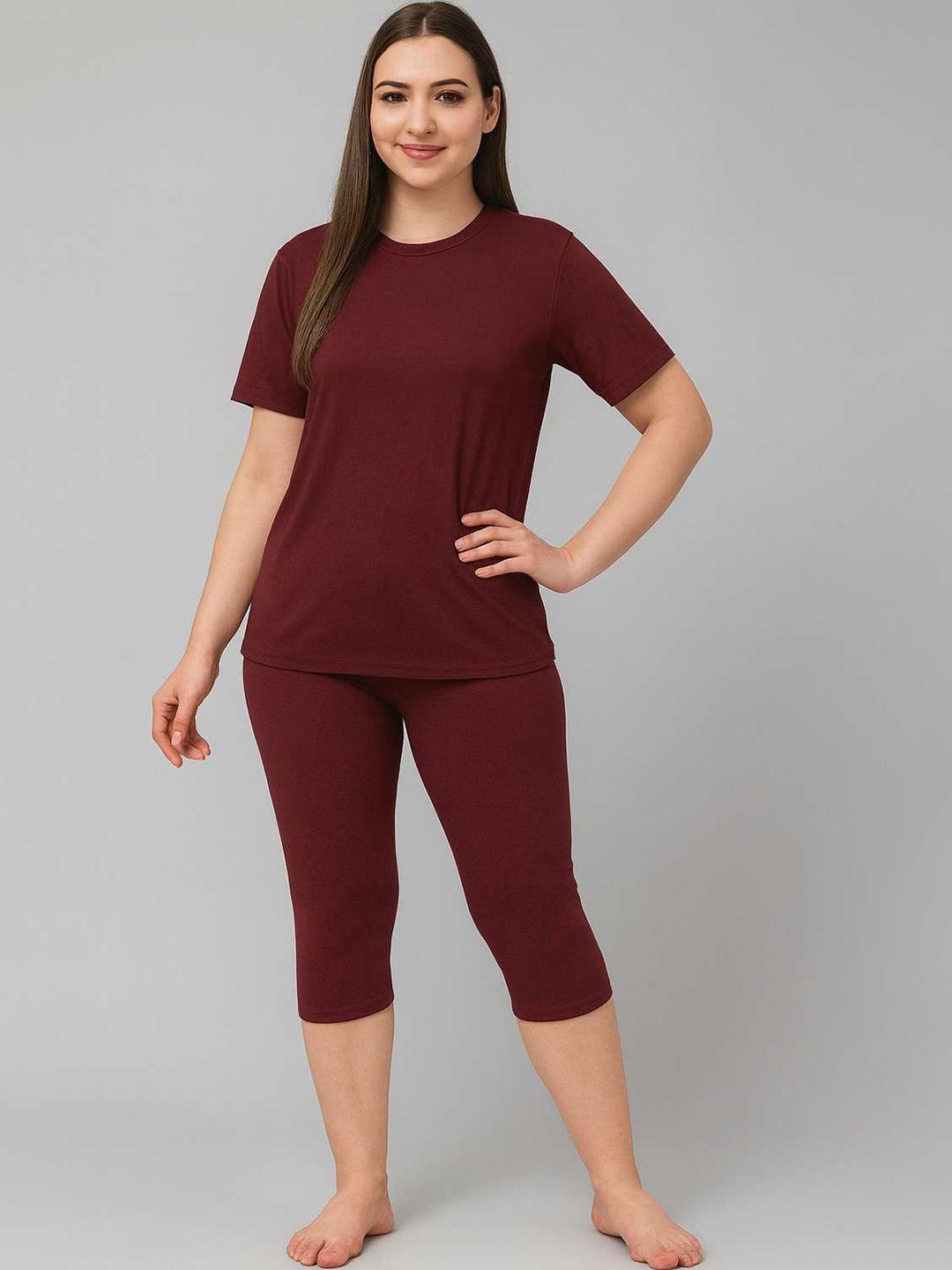 CKARFE Round Neck Swimming Dress-image-30