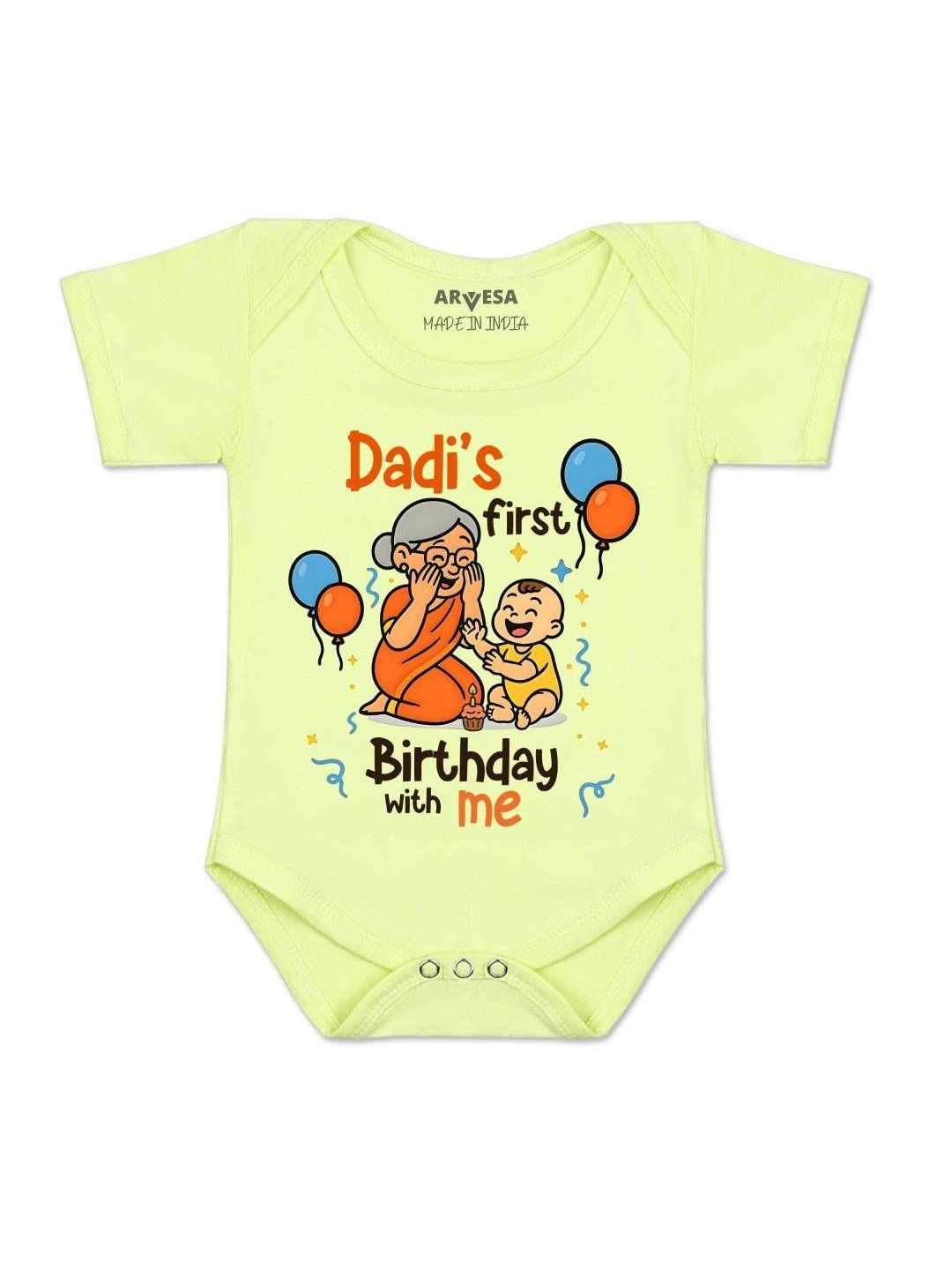 Arvesa Kids-Unisex Yellow Cotton Rompers-picture-32