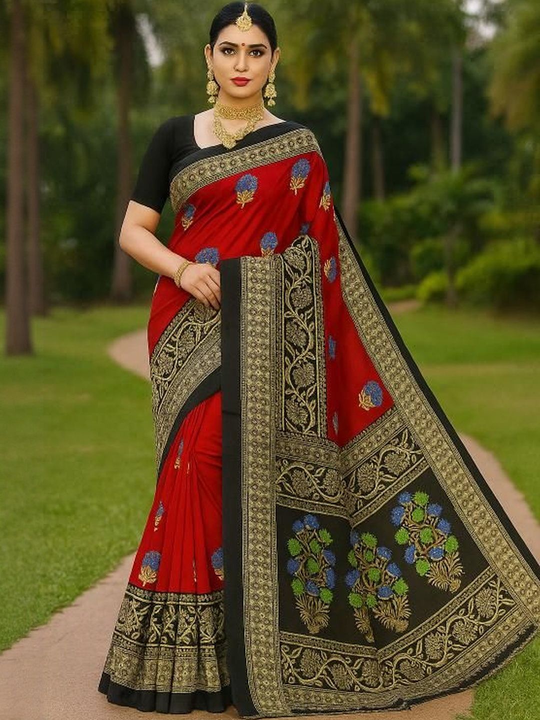 Moda Rapido Ethnic Motifs Zari Art Silk Handloom Saree-picture-32