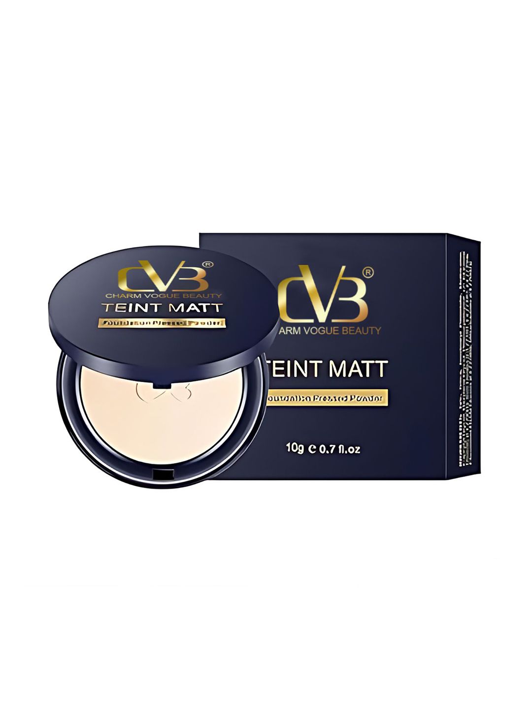 CVB 2 In 1 Teint Matt Foundation Pressed Compact Powder - Natural Nude 04-picture-36