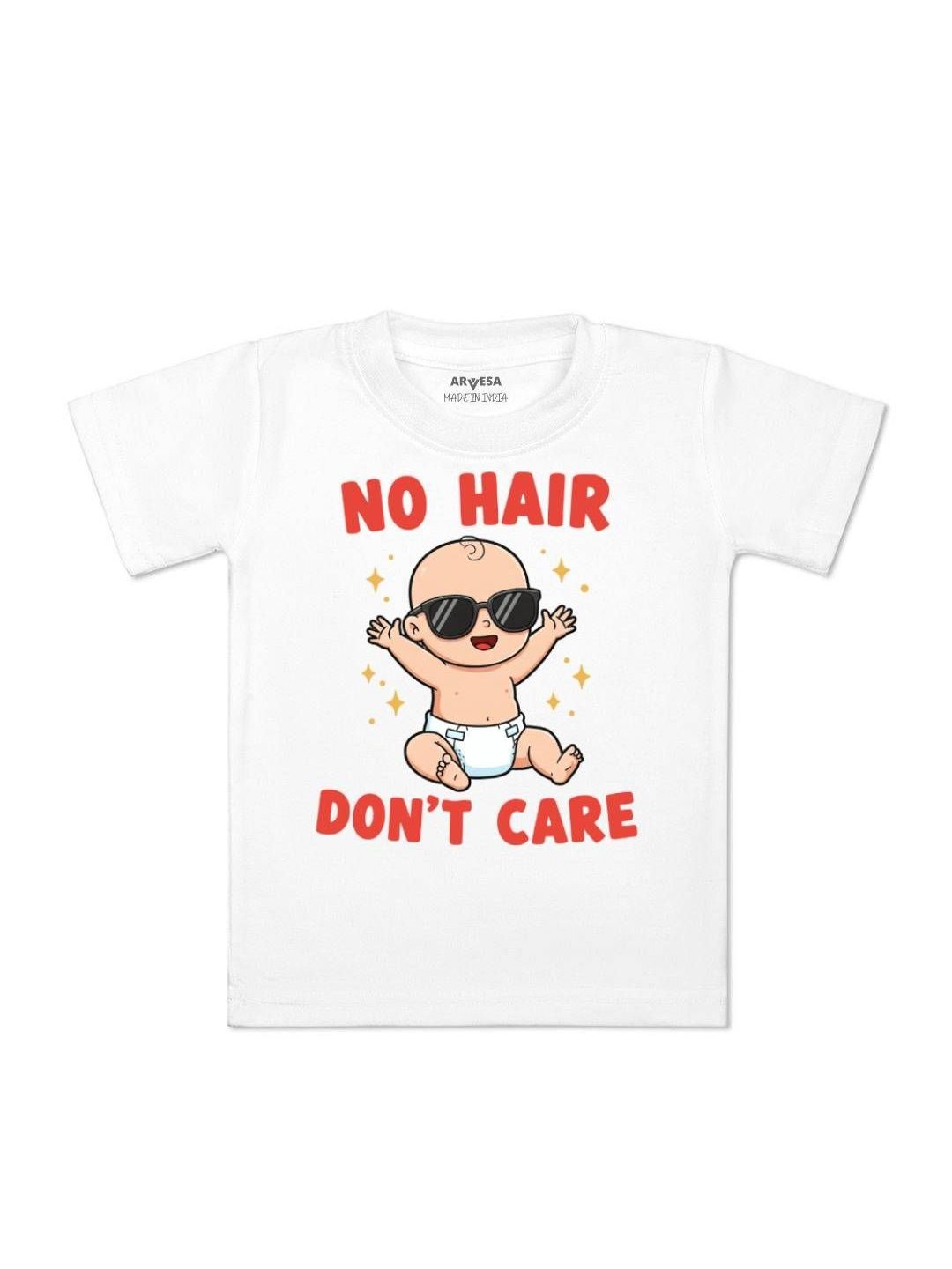 arvesa No Hair Dont Care Printed Kids Tshirt-picture-12