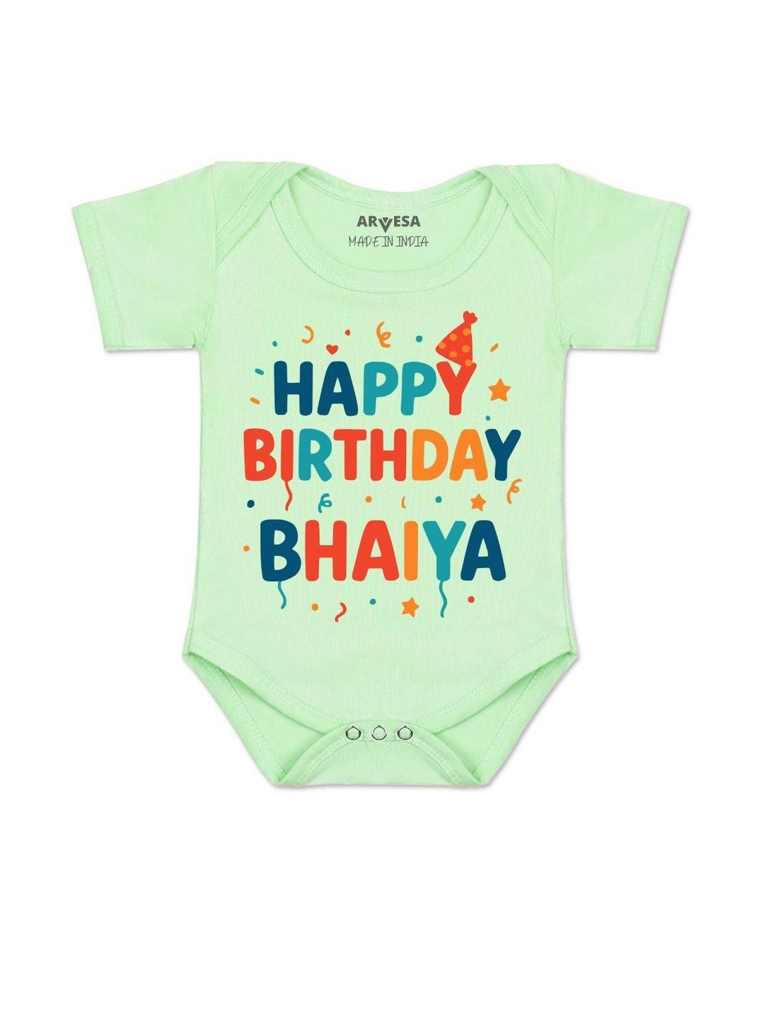 Arvesa Kids-Unisex Green Cotton Rompers-picture-35