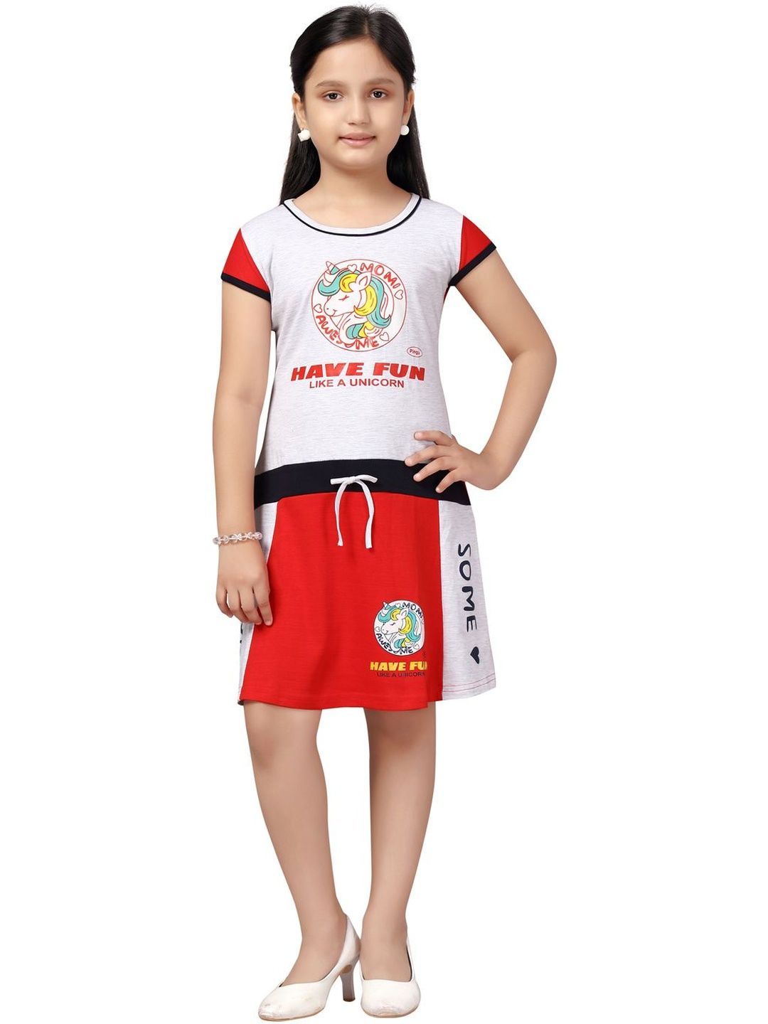 Muhuratam Girls Grey Dresses-picture-16