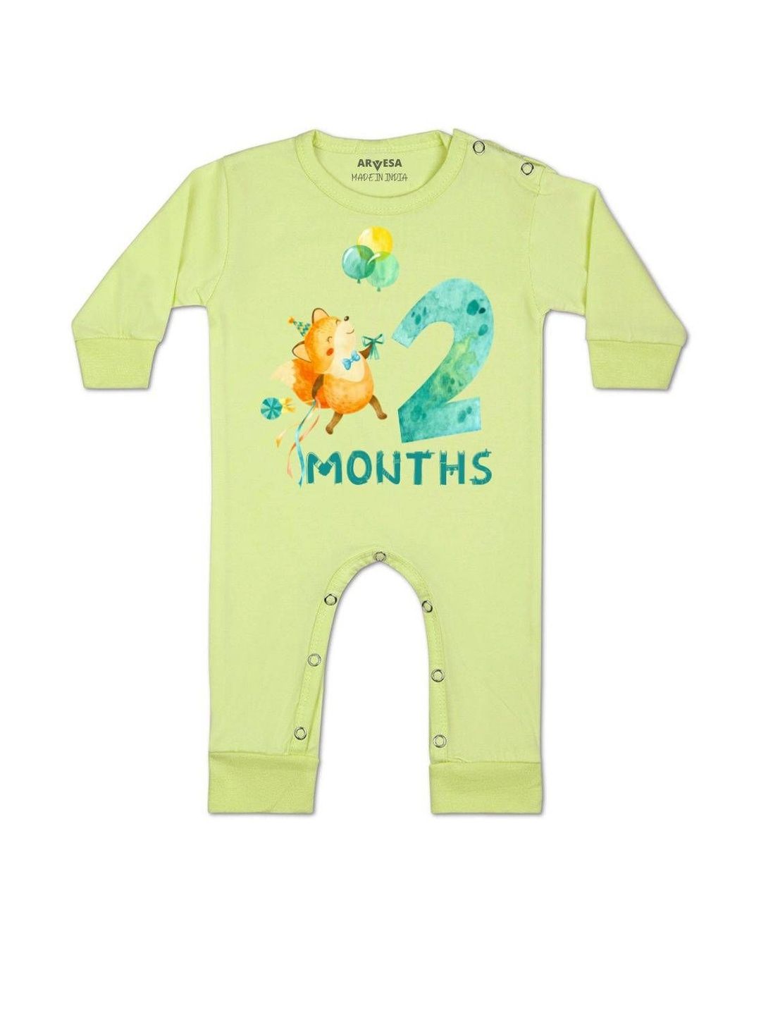 arvesa 2 Month Printed Baby Rompers-picture-35