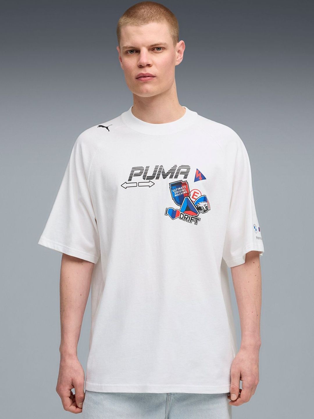 PUMA Motorsport Men BMW Motorsport Typography Printed Cotton T-shirt-image-36