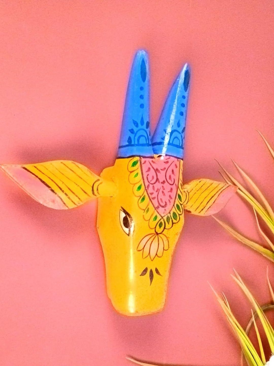 apka mart Cow Head Wall Hanging | Good Vibes-picture-29