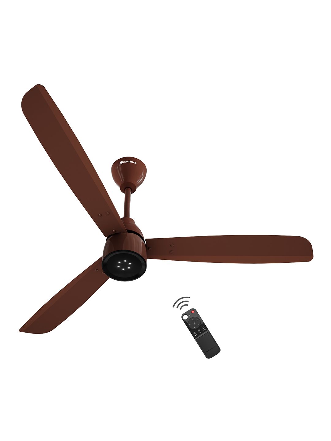 Atomberg Renesa Enzel Gloss Brown 1200mm BLDC BEE 5 star Ceiling Fan with Remote Control-image-1