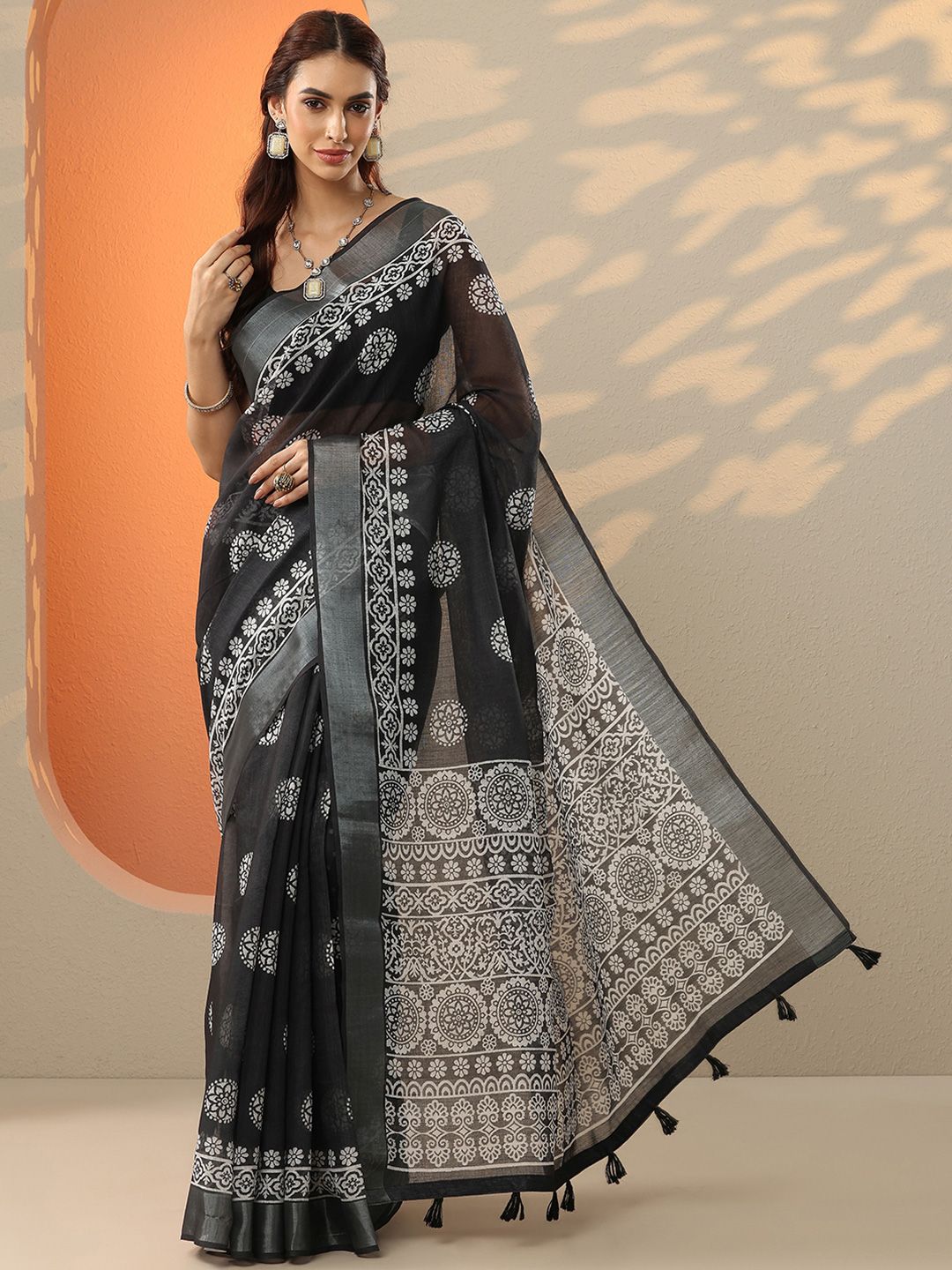 Libas Ethnic Motifs Printed Saree-picture-38