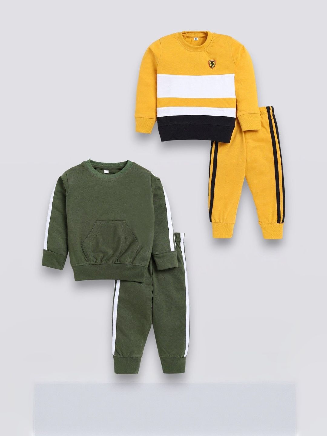carrydreams Kids Pack Of 2 Pure Cotton T-Shirt & Pant Combo Set-picture-32