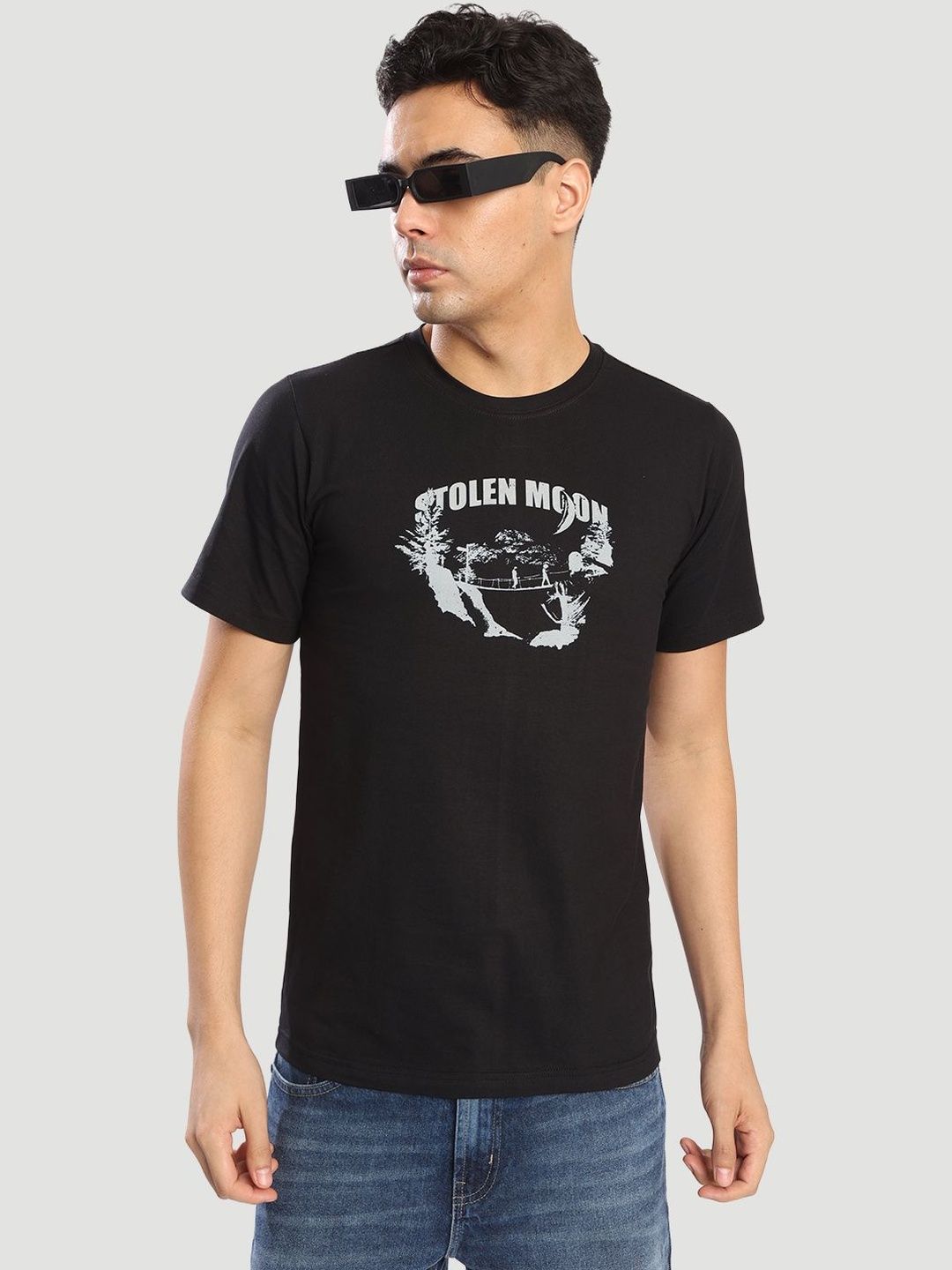 Bene Kleed Men Graphic Printed Round Neck Cotton T-shirt-picture-29