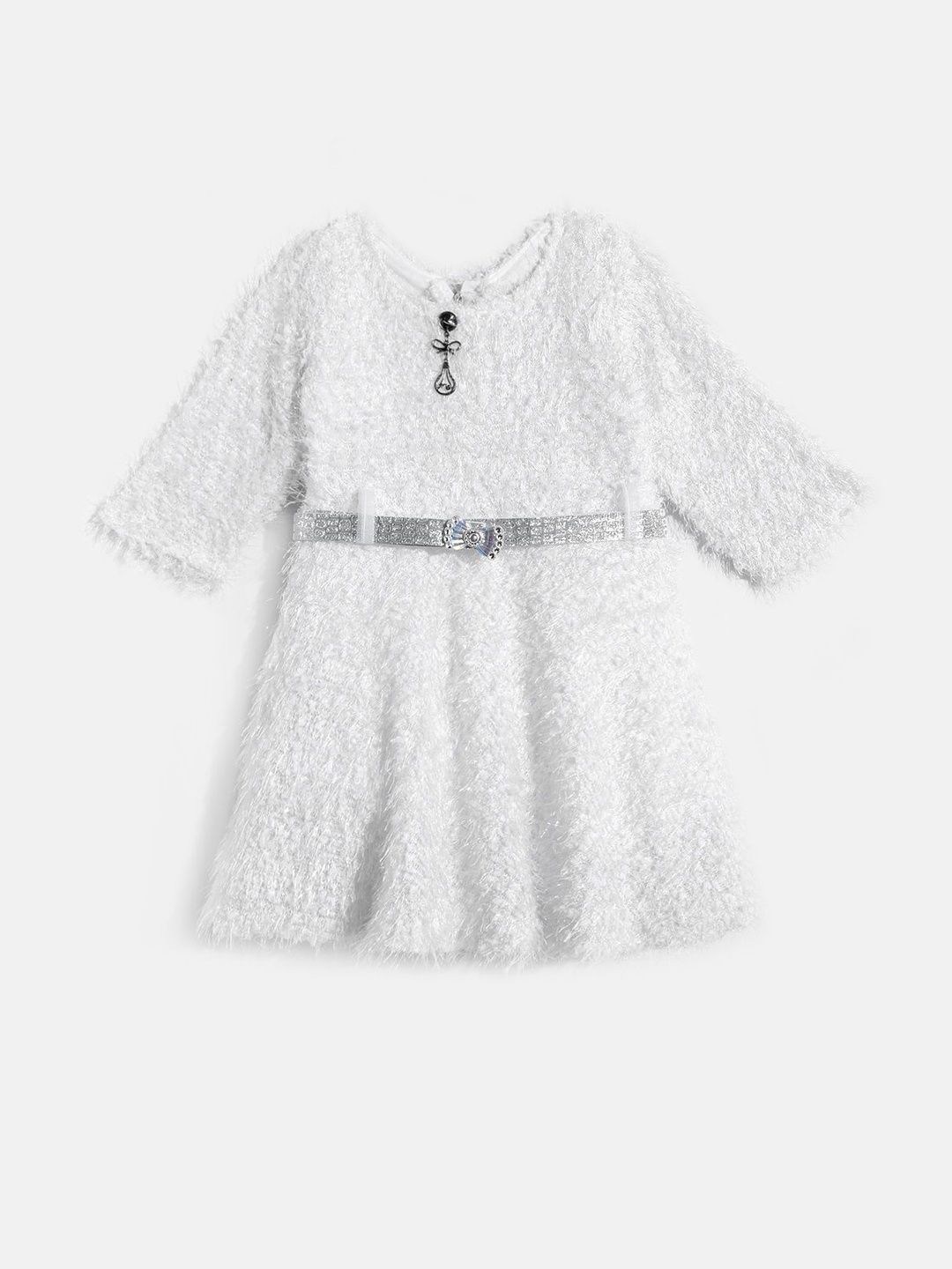 Muhuratam Girls White Dresses-picture-17