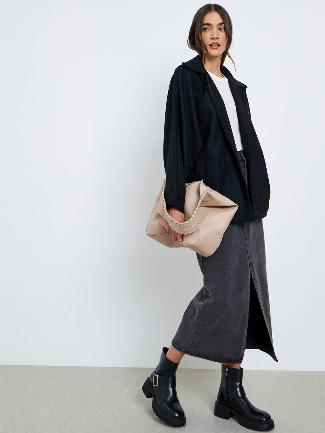 Open Jacket Buy Styli Longline Open Front Jacket - Jackets for Women 36963787 | Myntra