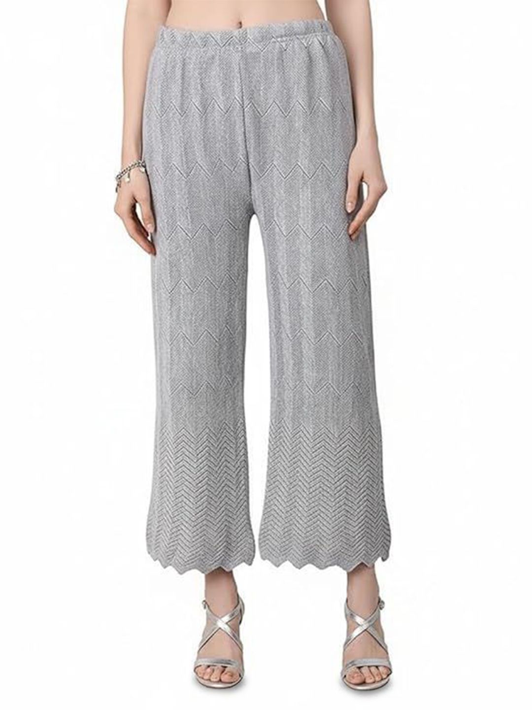 Thrifty Thread Women Geometric Printed Regular Fit Mid Rise Cotton Trousers-picture-26