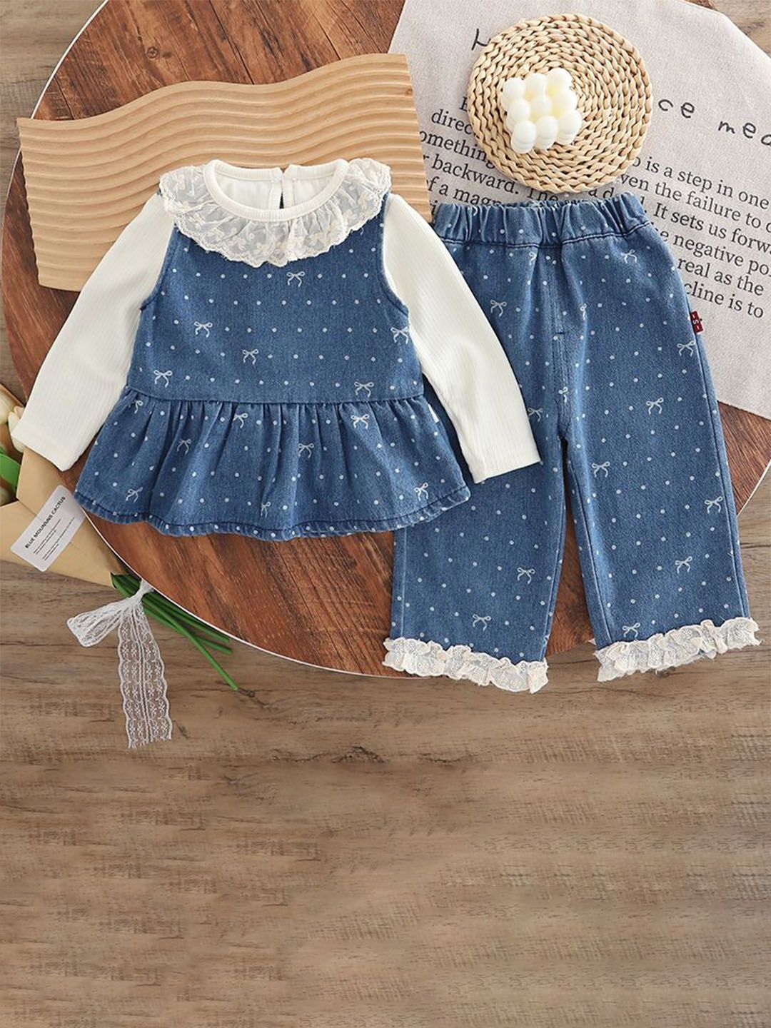 StyleCast x Revolte Girls Printed Tunic with Trousers