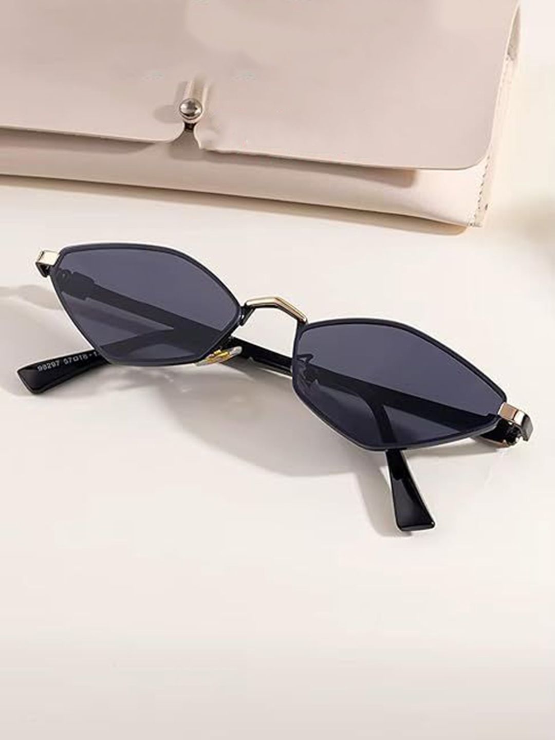 AUGEN Unisex Full Rim Hexagonal Sunglasses with UV Protected Lens-image-38