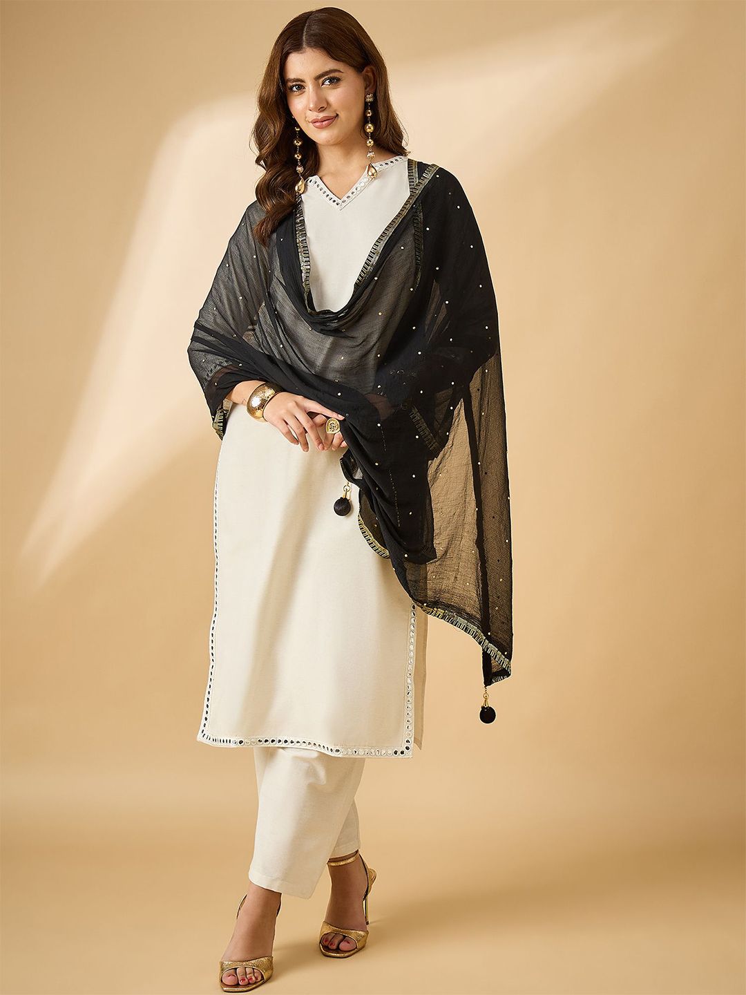 all about you Ethnic Motifs Embroidered Dupatta with Beads and Stones-picture-21