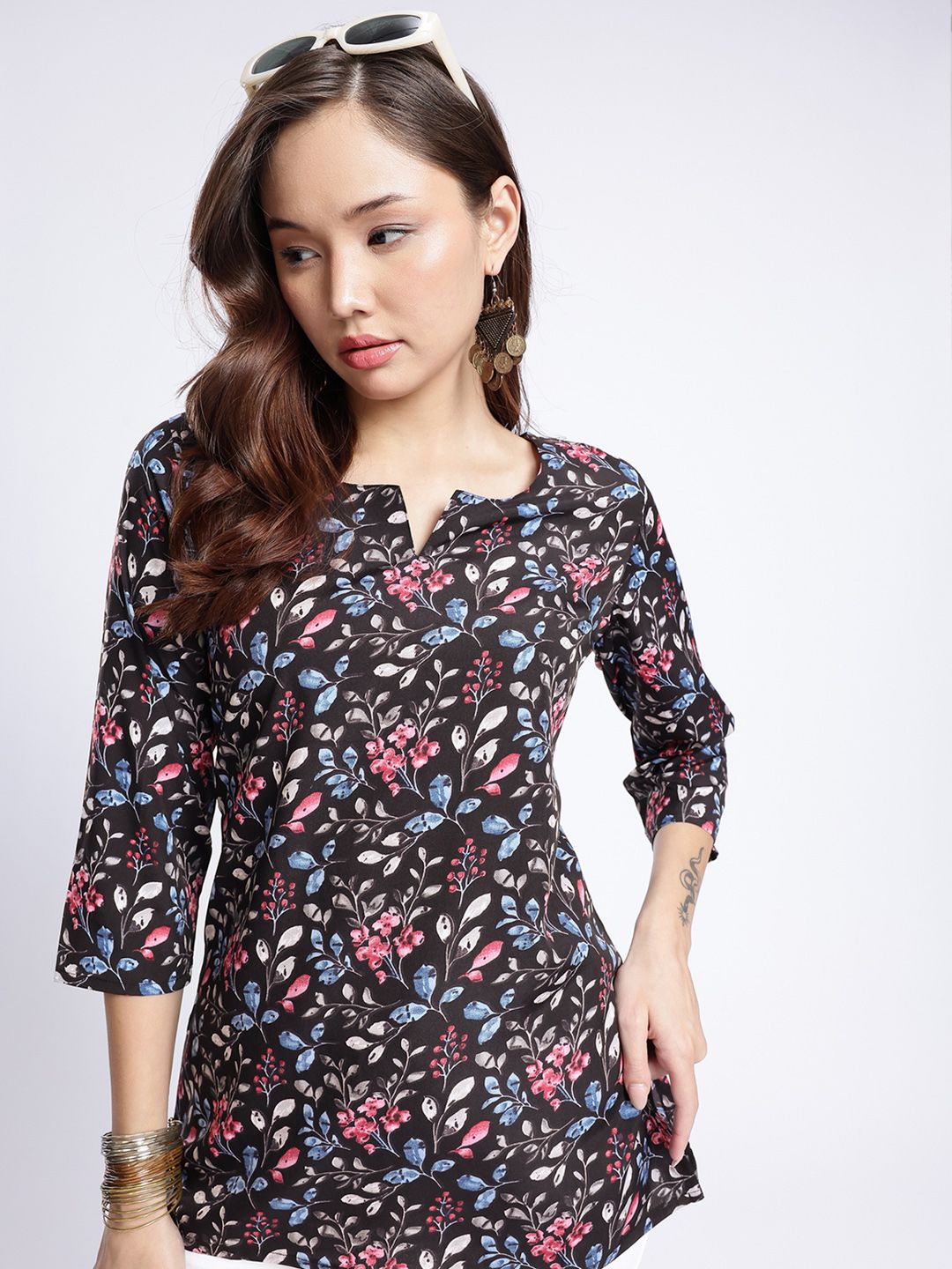 Anouk Rustic Floral Printed Kurti-picture-20