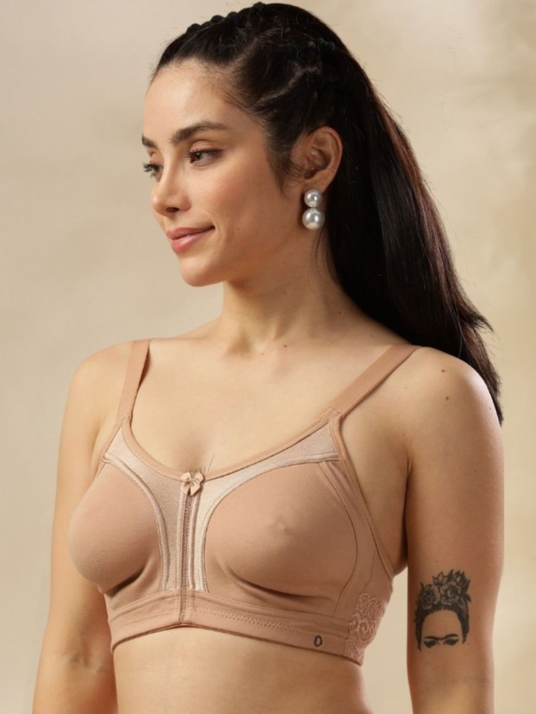 Dollar Missy Black Cotton Non-Wired Non Padded Everyday Bra-picture-13